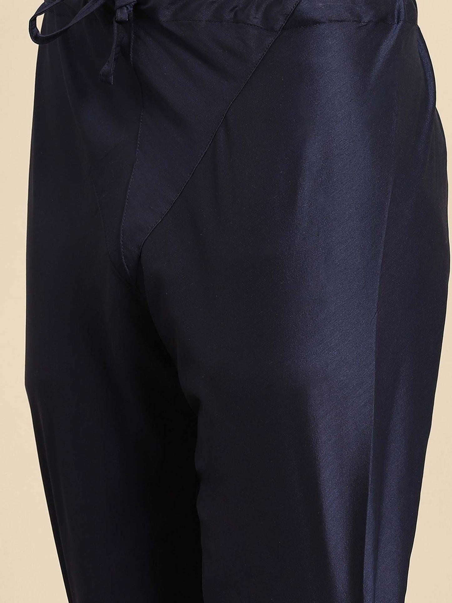 Amodh by Kisah Men Blue Kurta (Set of 2)
