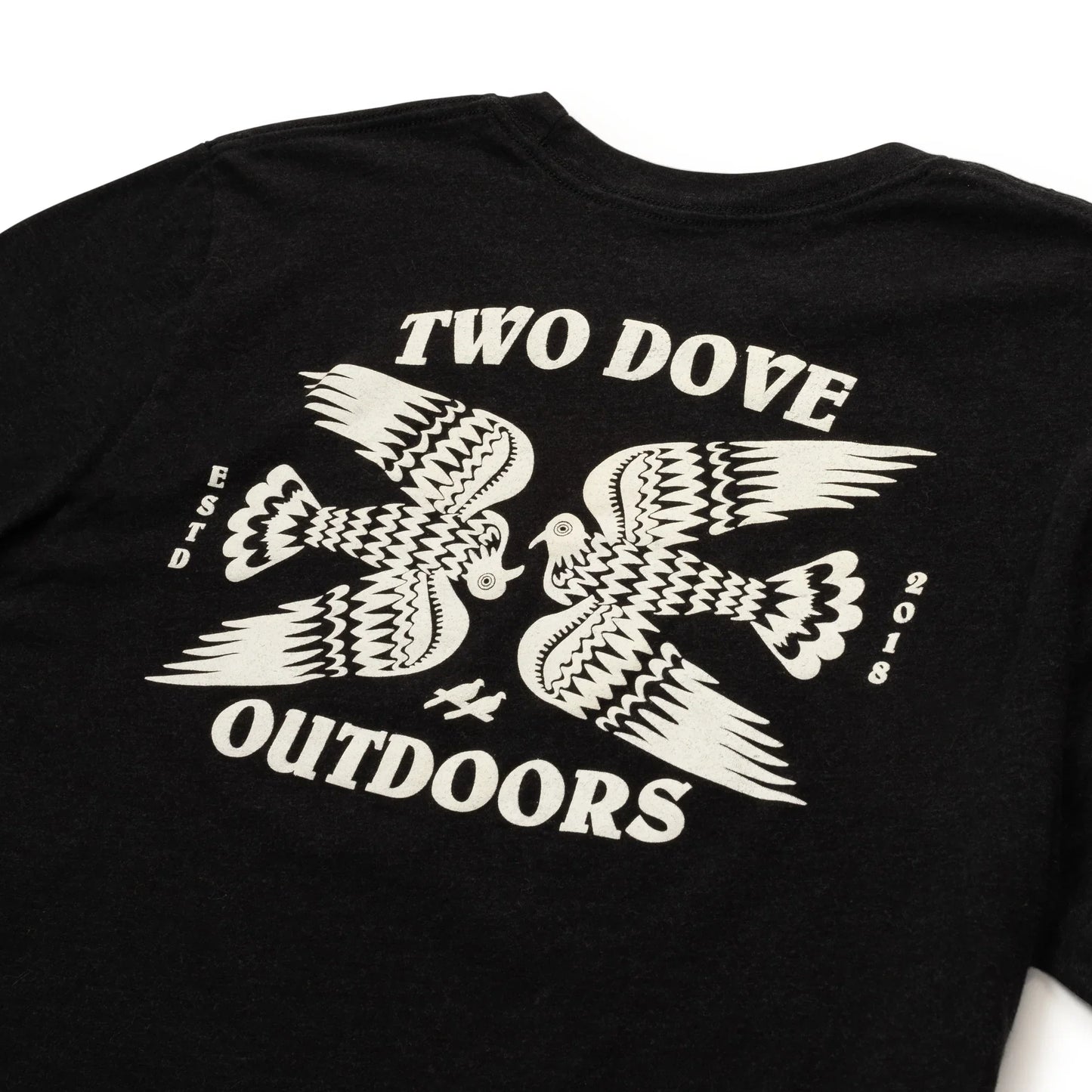 The Laredo Double Dove Tee - Heather Black