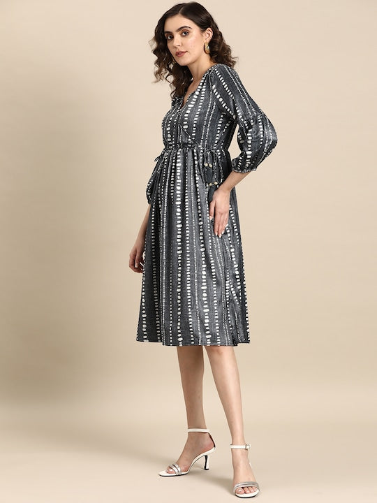 All about you Printed Wrap Dress