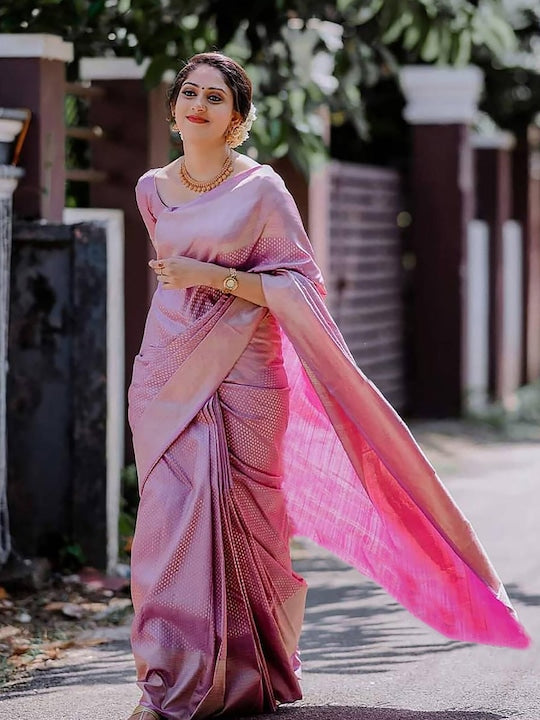 Anjaneya Sarees Ethnic Motifs Woven Design Zari Banarasi Saree