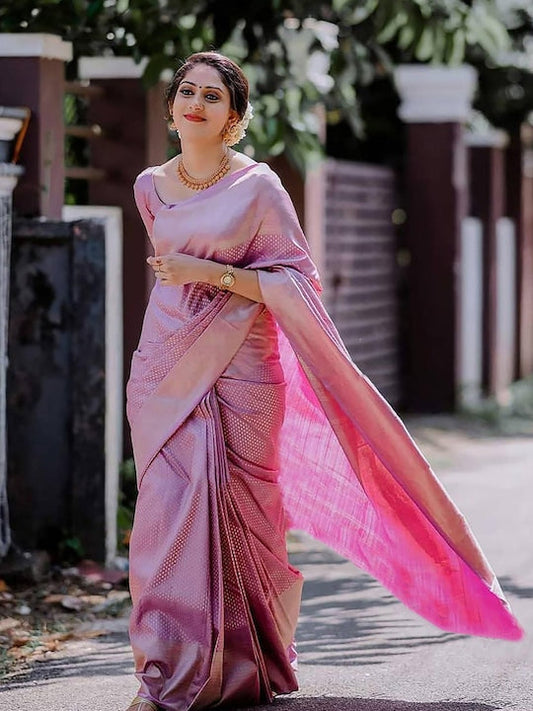 Anjaneya Sarees Ethnic Motifs Woven Design Zari Banarasi Saree