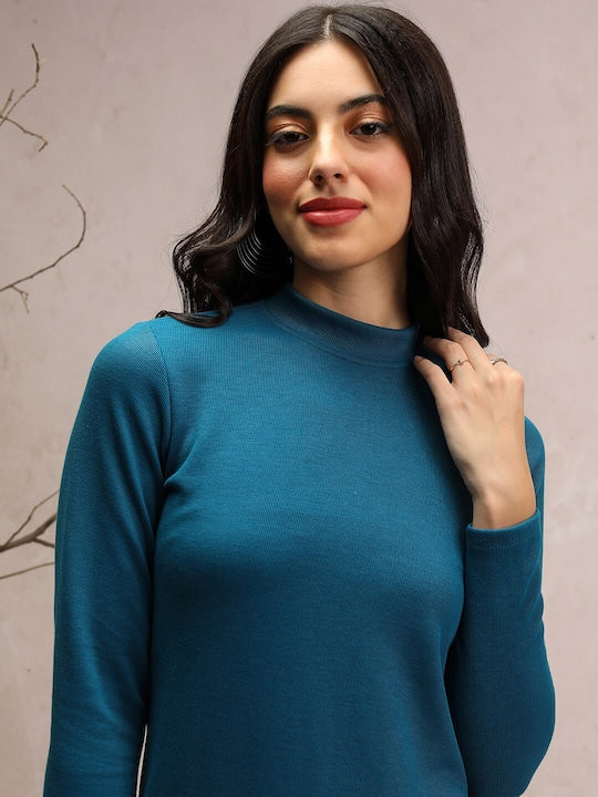 Vishudh Winter High Neck High Slit Kurta