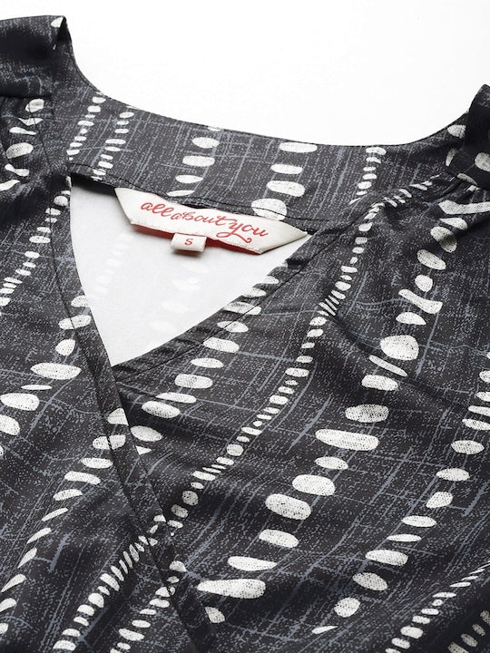 All about you Printed Wrap Dress