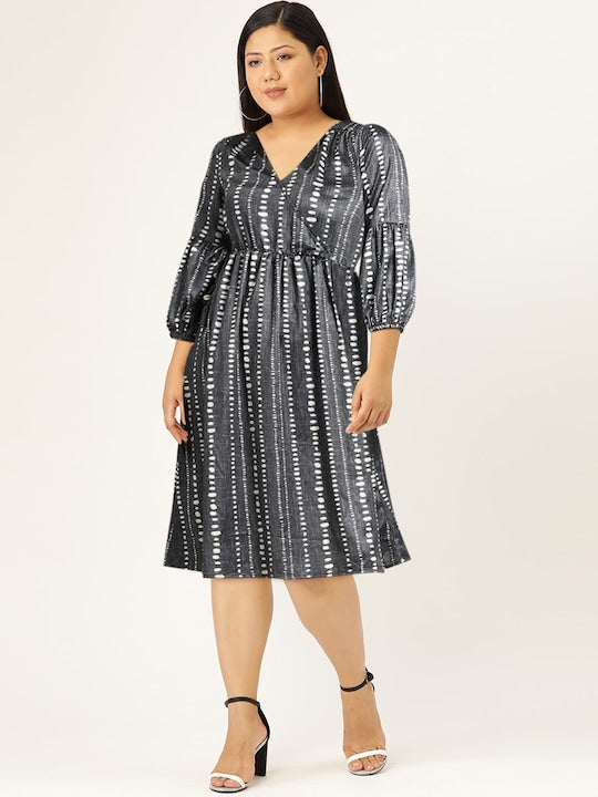 All about you Printed Wrap Dress