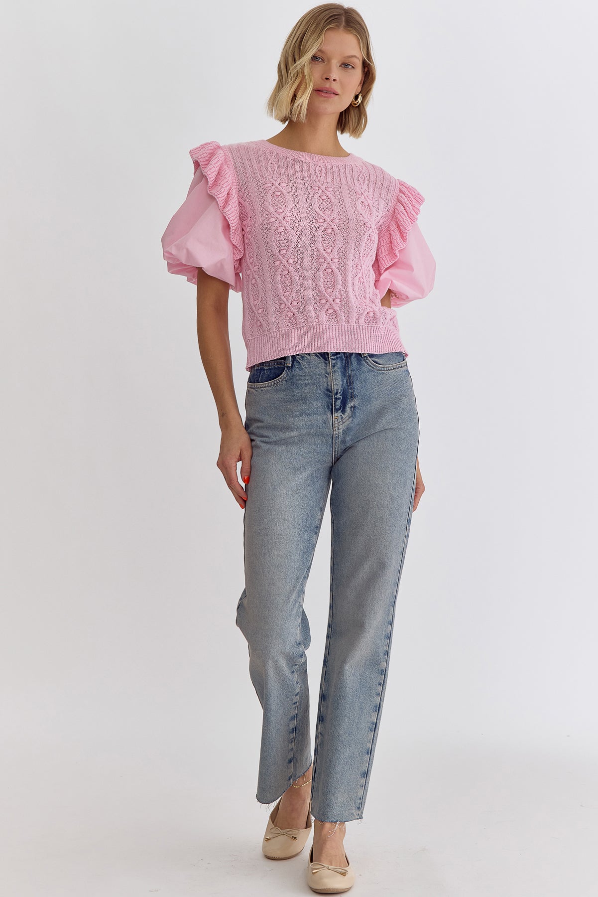 The Vivian Blouse - Pink