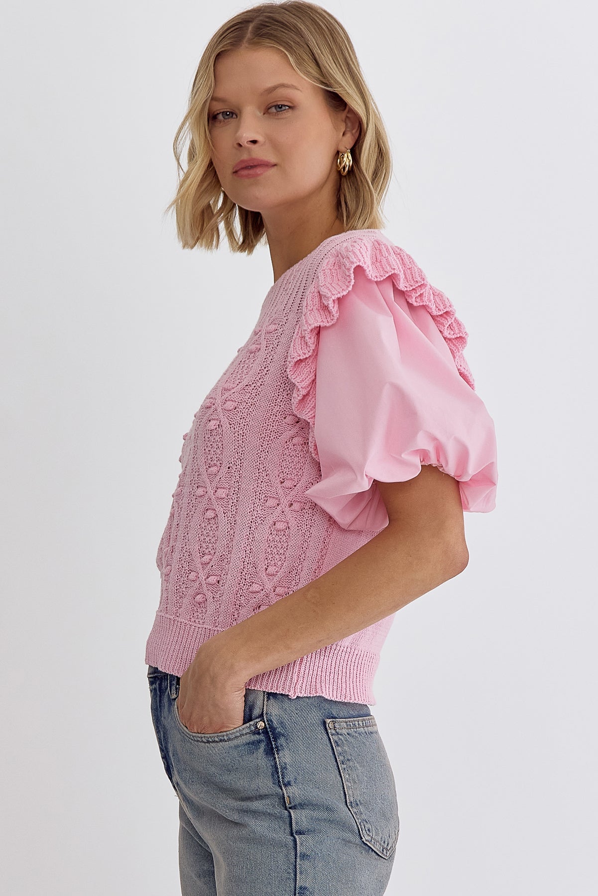 The Vivian Blouse - Pink