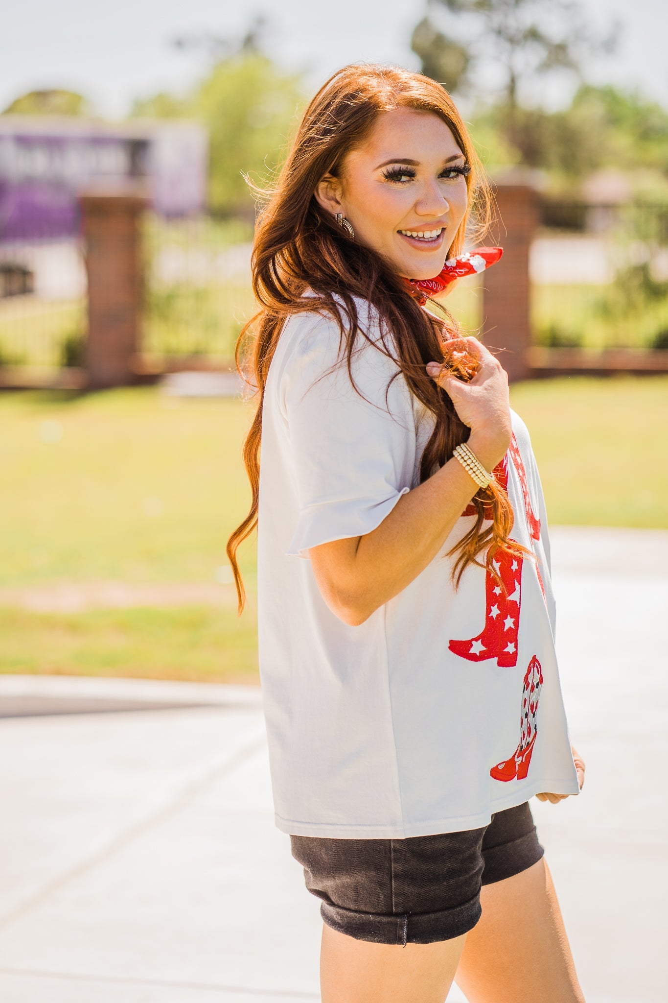 Walk the Line Top - Red