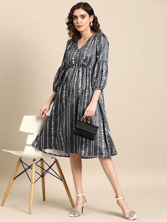 All about you Printed Wrap Dress