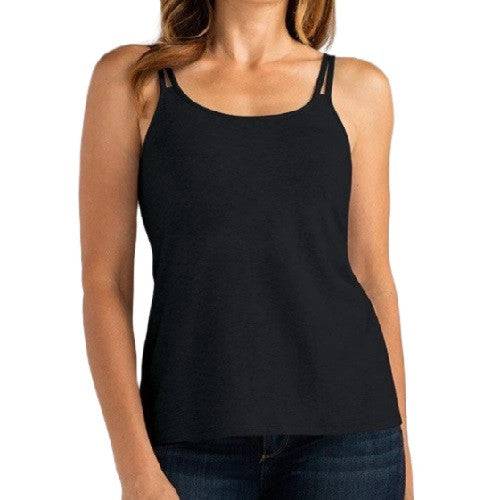 Amoena Valletta Tank Top with Built-in Mastectomy Bra - Black