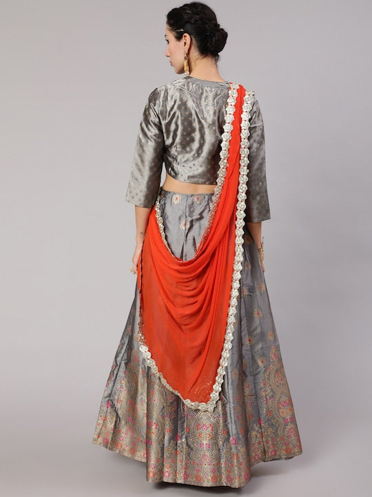 AKS Ready To Wear Lehenga & Blouse With Dupatta