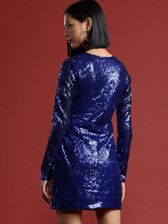 All about you Embellished Sheath Mini Dress