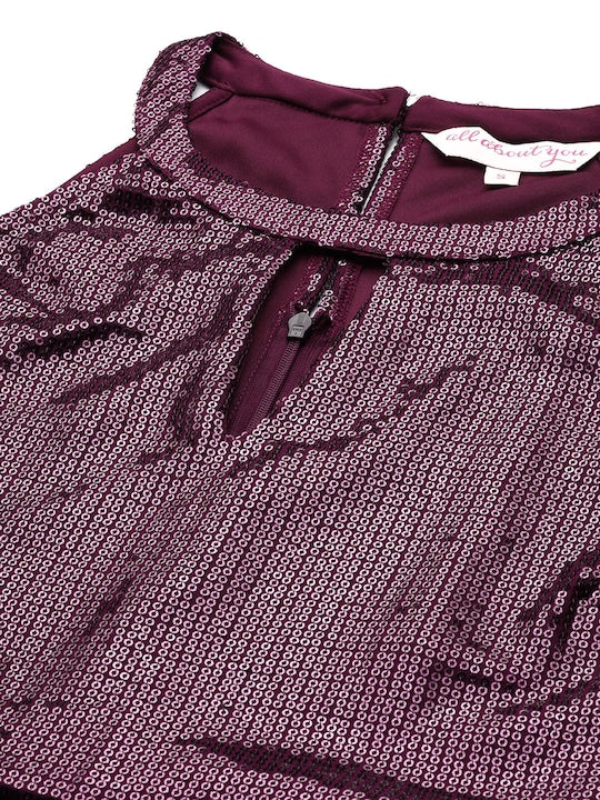 All about you Sequined Sheath Dress