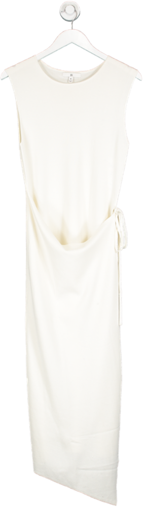 banana republic Cream Ghita Polo Wrap Sweater Dress UK M