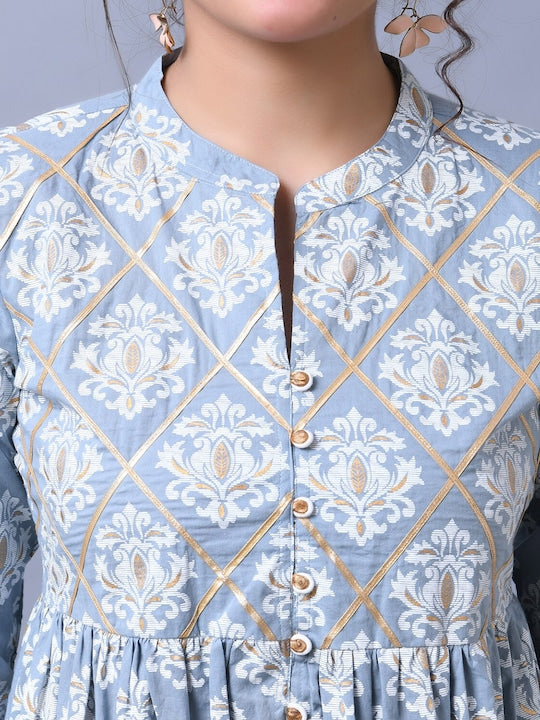 All about you Ethnic Motifs Printed Cotton A-Line Kurta