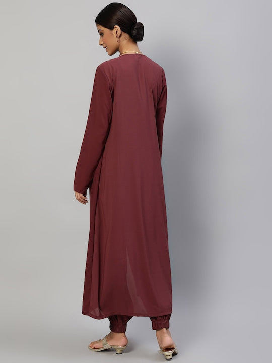 AKS Couture Embroidered Sweatshirt & Jogger Co-ords Set