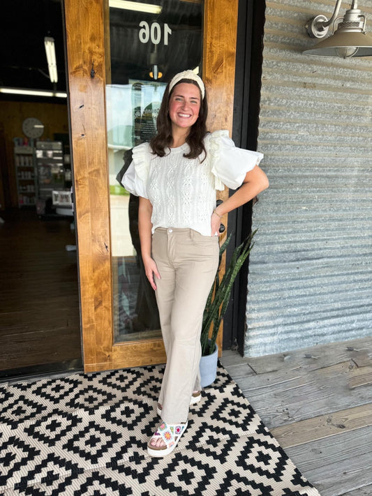 The Vivian Blouse - Cream