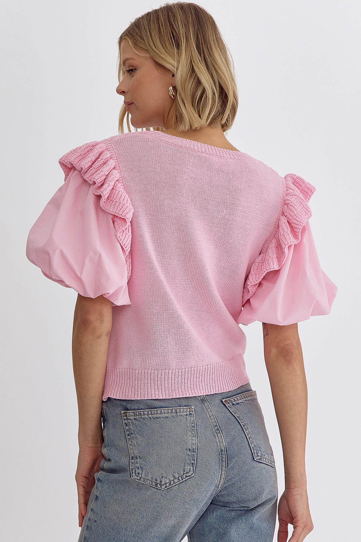 The Vivian Blouse - Pink