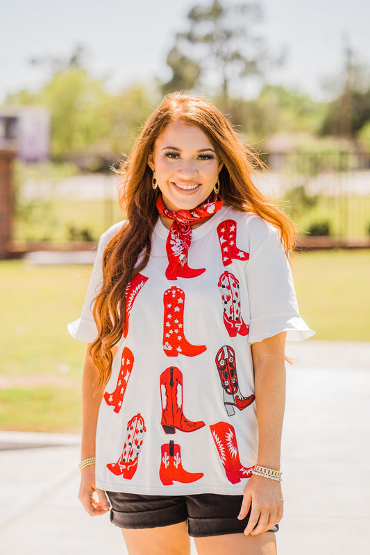 Walk the Line Top - Red