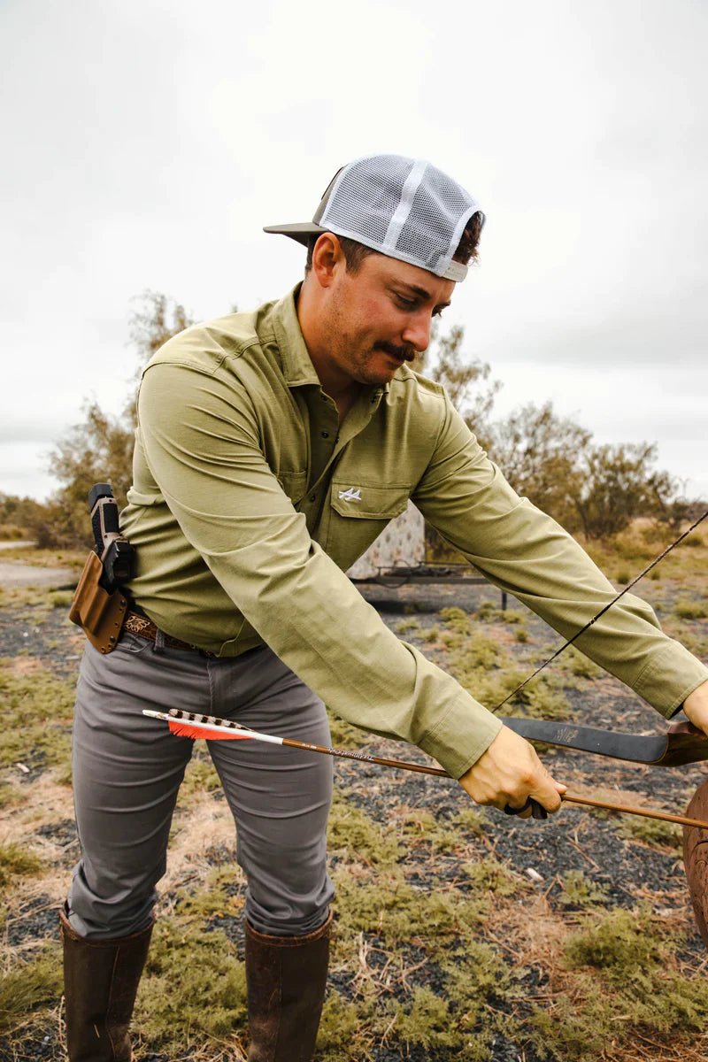 Ultimate Outdoor Blend Long Sleeve - Olive Green