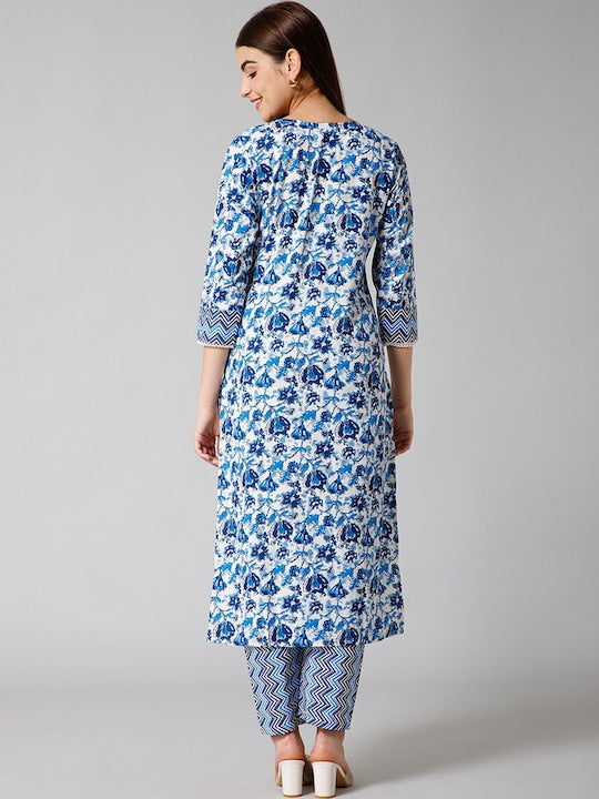 All about you Floral Printed Kurta With Trouser