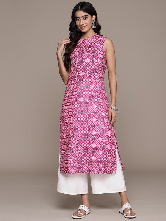 Anubhutee Bandhani Printed Kurta